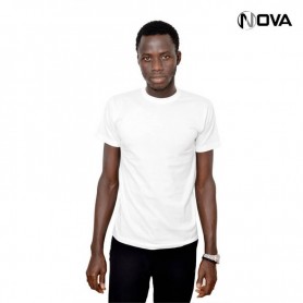 Sous Vetement En Coton Avec Manches Col Rond Blanc TSH151