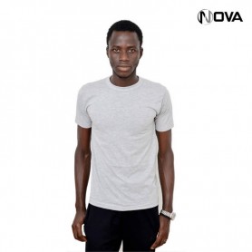Sous Vetement En Coton Avec Manches Col Rond Gris TSH152