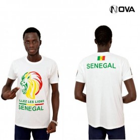Tshirt Senegal blanc TSH162