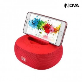 Mini Speaker Haut Parleur Bluetooth Radio FM LPV8 red