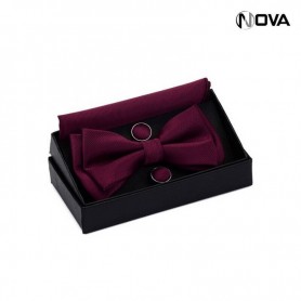 Coffret Noeud Papillon bordeau CVT189