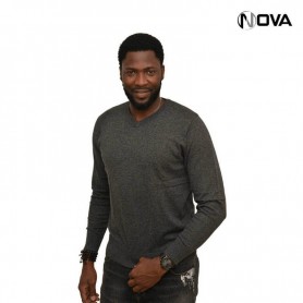 Pull Uni Pour Homme en coton Col V PUL112