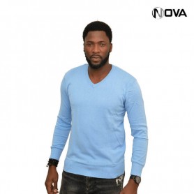 Pull Uni Pour Homme en coton Col V PUL115