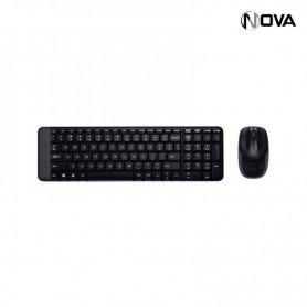 Clavier QWERTY Sans Fil Logitech avec Souris MK220
