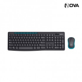 Clavier QWERTY Sans Fil Logitech avec Souris MK275
