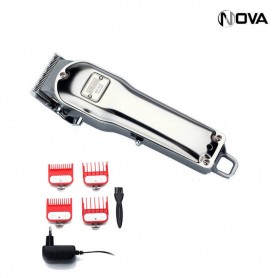 WMARK kit barbier Metal LED Tondeuse Cheveux Rechargeable NG2019 Silver