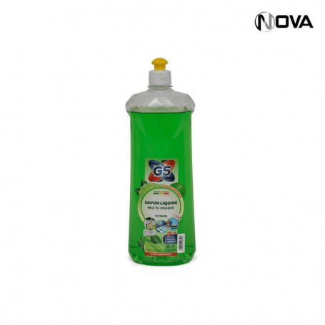 Savon Liquide Multi USages G5 Super Dégraissant 3 en 1 Parfum Citron 1L HGN38