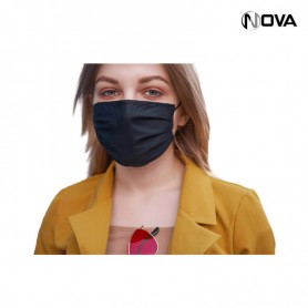 Masque Lavable Réutilisable 3 Filtres Stérilisés en Coton noir HGN68