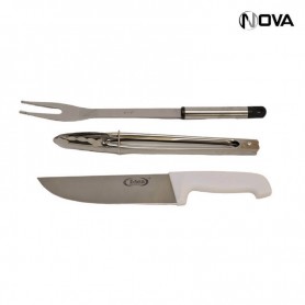 Ensemble Couteau Fourchette a Viande Pince Charbon CSN09