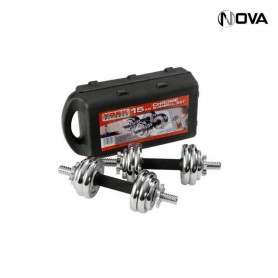 Jeu Haltères 15KG Chrome Premium York Fitness SPT234