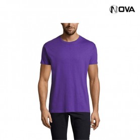 Tshirt Uni SOLS Coton Premium Col Rond Violet TSH425