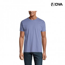 Tshirt Uni SOLS Coton Premium Col Rond Bleu TSH428