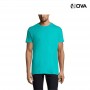 Tshirt Uni SOLS Coton Premium Col Rond Bleu Caraibe TSH436