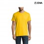 Tshirt Uni SOLS Coton Premium Col Rond Jaune TSH438