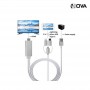 HDTV Cable 3 en 1 Type C Sorties Lightning Micro USB 7537A