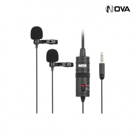 Boya Universal Double Microphone Lavalier Smartphone Caméscopes M1DM