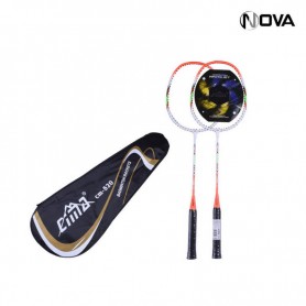 Ensemble 2 Raquettes Badminton avec Sac Rangement SPT338
