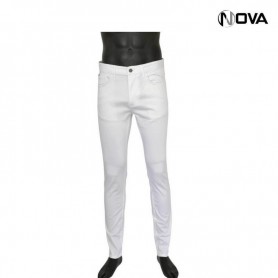 Pantalon Premium Chino Kaki Homme Slim Fit Blanc PTL253