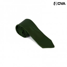 Cravate unie verte CVT10
