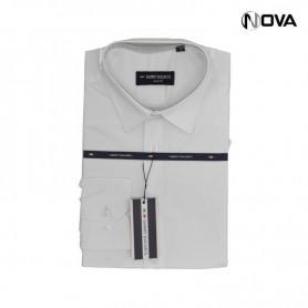Chemise Unie Blanche Homme Manches Longues CHM691