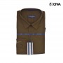 Chemise Unie Brown Homme Manches Longues CHM692