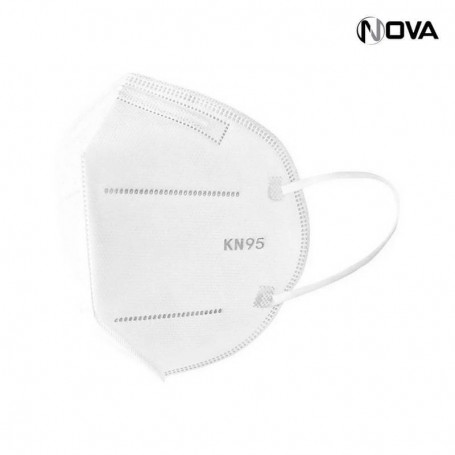 Masque KN95 Protection Respiratoire 5 Couches Doux Confortable Blanc HGN113