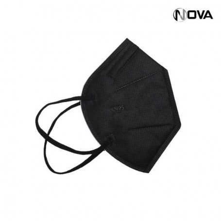 Masque KN95 Protection Respiratoire 5 Couches Doux Confortable Noir HGN114