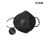 Masque KN95 Protection Respiratoire 5 Couches Valve Doux Confortable Noir HGN116