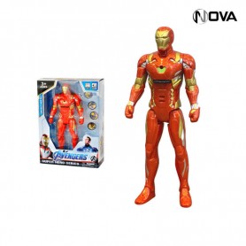 Figurine Iron man 30CM Super Hero Avec Son Lumiere Frisbee GME76