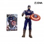 Figurine Capitain America 30CM Super Hero Avec Son Lumiere Frisbee GME77