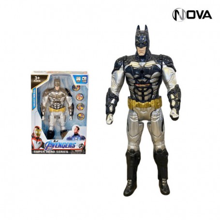 Figurine Batman 30CM Super Hero Avec Son Lumiere Frisbee GME79
