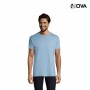 Tshirt Uni SOLS Imperial Coton Premium Col Rond Bleu ciel TSH640