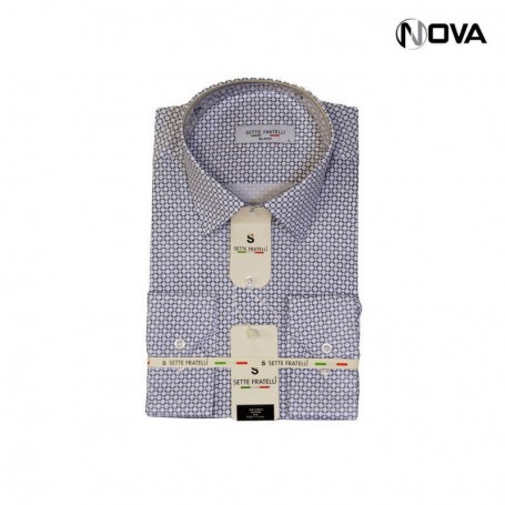 Chemise Motifs Homme Manches Longues CHM729