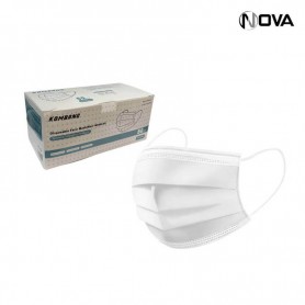 Boite de 50 Masques Chirurgicaux Certifiés 3 Plis Blanc HGN142