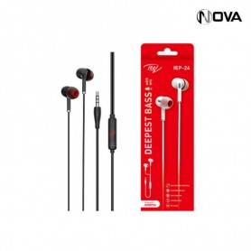 Ecouteur Avec Fil HD Sound Type In ear Itel IEP24 Noir ou Blanc