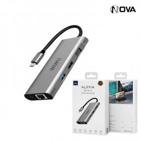 Adaptateur WIWU 11 En 1 Multifonction Type-C Vers HDMI Alpha A11312H