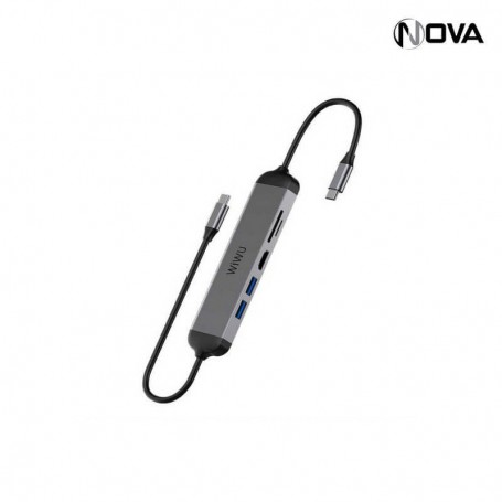 Adaptateur Wiwu Alpha 5 In 1 USB-C Hub A521H
