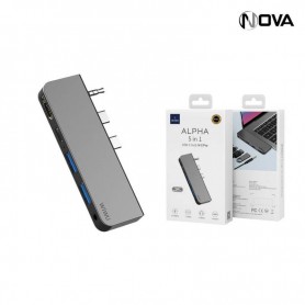 WIWU Alpha Usb C 5 in 1 Hub Adaptateur Avec Prise Jack 3.5mm MXPRO