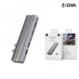 Adaptateur Wiwu Alpha 8 In 1 Usb-C Hub T9