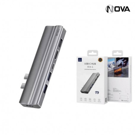 Adaptateur Wiwu Alpha 8 In 1 Usb-C Hub T9