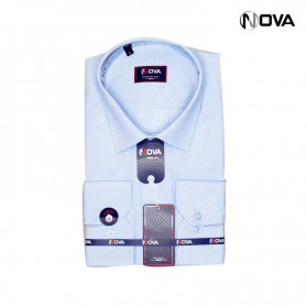 Chemise Homme Manches Longues Premium Uni Bleu CHM755