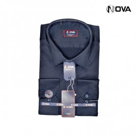 Chemise Homme Manches Longues Premium Uni Bleu Marine CHM762