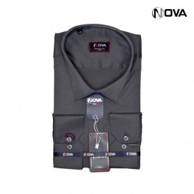 Chemise Homme Manches Longues Premium Uni Noir CHM763