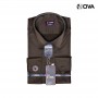 Chemise Homme Manches Longues Premium Uni Marron CHM764