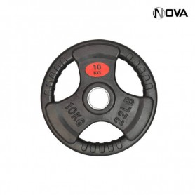 Disque en Fonte Pour Barre Olympique avec Tri Grip 10KG SPT483