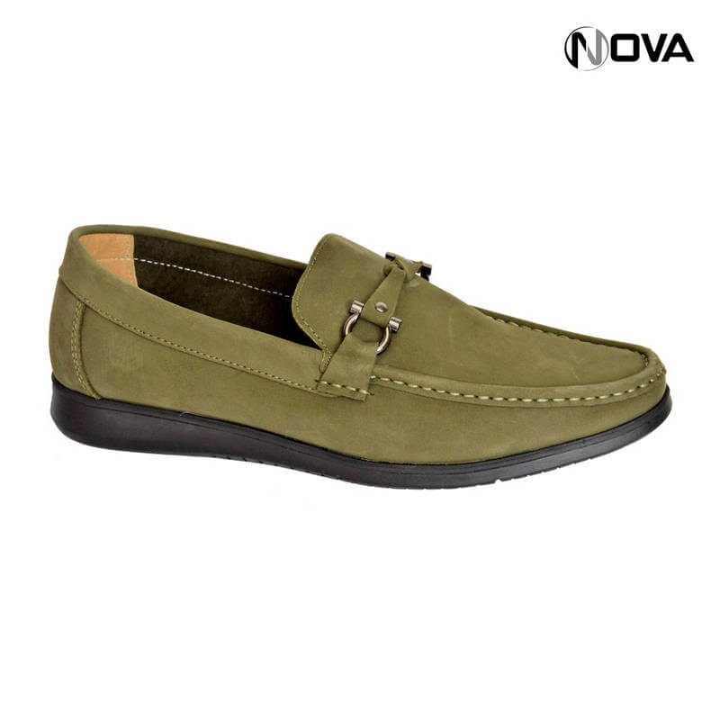 mocassin vert homme