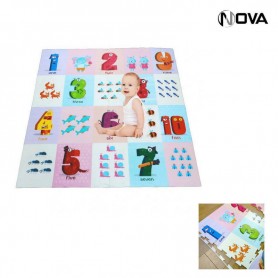 EVA Puzzle Tapis Mousse Bebe Jeux Theme Animaux Chiffres BBY1