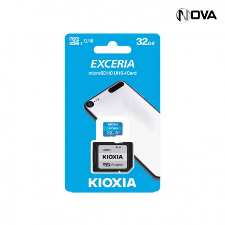 Kioxia microSD Exceria U1 Class 10 Avec Adaptateur 32GB KEY114