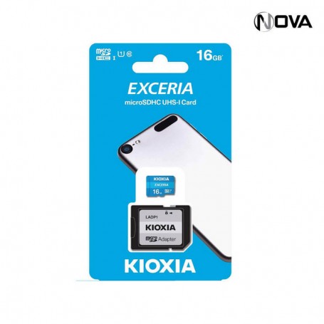 Kioxia microSD Exceria U1 Class 10 Avec Adaptateur 16GB KEY115
