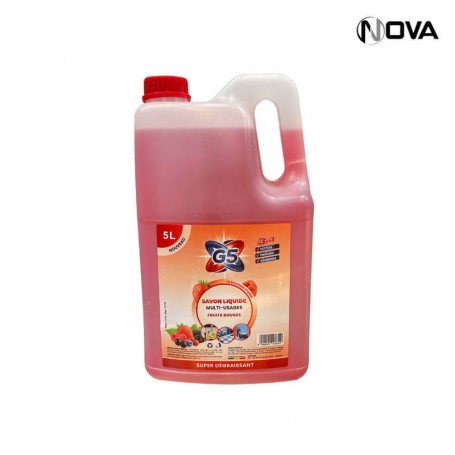 Savon liquide Multi Usages Super Degraissant 5L Fruits Rouges PTE27